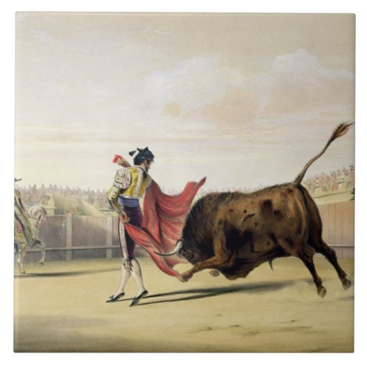 La Suerte de la Capa 1865年(色のlitho) タイル (正面)