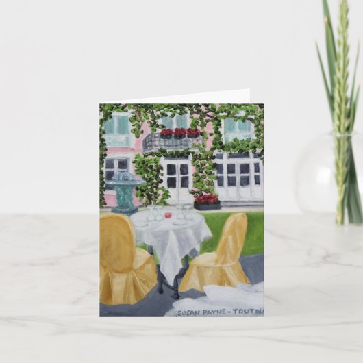 La Table des Marechaux:Fontainebleau,フランス カード (正面)