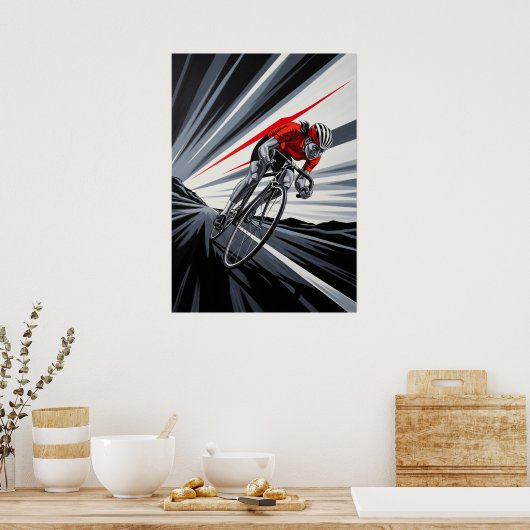 LA TANGENTE VIVE (The Sharp Tangent) Bold and Dram ポスター (キッチン)