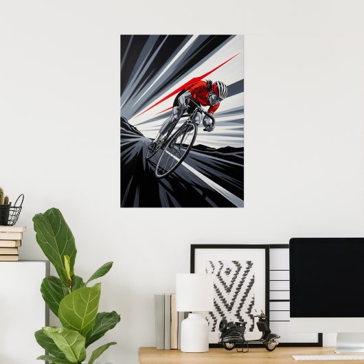 LA TANGENTE VIVE (The Sharp Tangent) Bold and Dram ポスター (ホームオフィス)