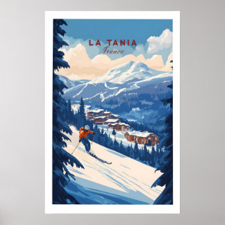 La Tania スキープリント 1 ポスター