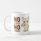 La taza de la momia - No Coffee No Workee コーヒーマグカップ (左)