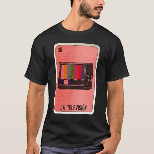 La Television Mexican Slang Lottery Bingo Cards Tシャツ (正面)