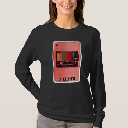 La Television Mexican Slang Lottery Bingo Cards Tシャツ (正面)