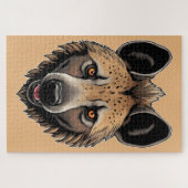 La tête sympathique d'une hyène ジグソーパズル (横)