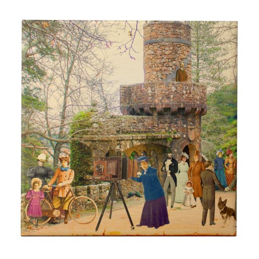 La torre de la Quinta da Regaleira タイル (正面)