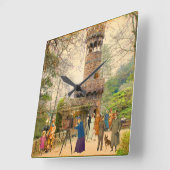 La Torre de la Quinta da Regaleira (Portugal) スクエア壁時計 (傾斜)