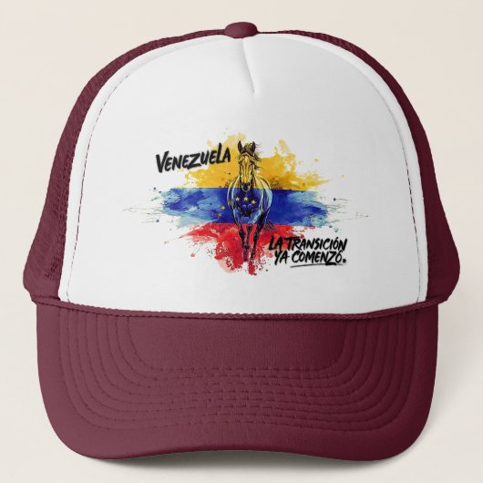 “La Transición ya comenzó” – Orgullo Venezolano キャップ (正面)