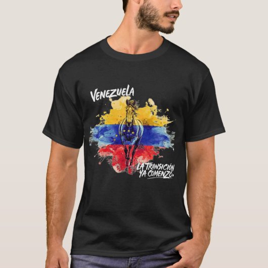 “La Transición ya comenzó” – Orgullo Venezolano Tシャツ (正面)