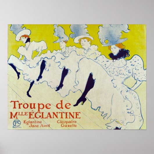 la troup de mlleポスエレガントター1895 by Lautrec ポスター (正面)