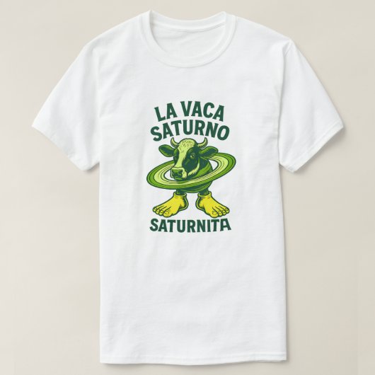 La Vaca Saturno Saturnita Illustration Tシャツ (デザイン正面)