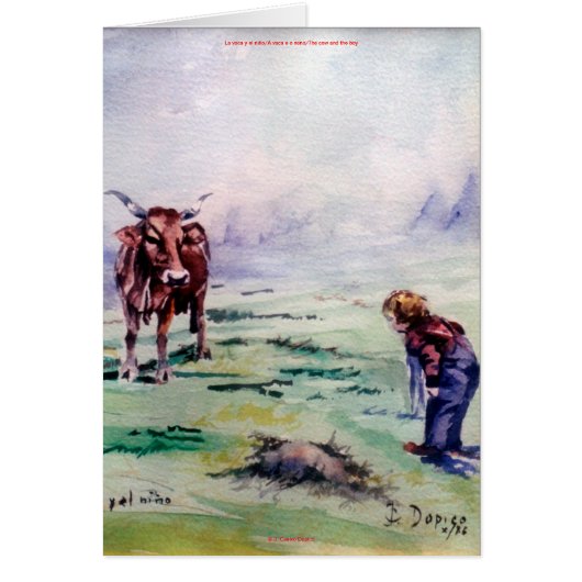 La vaca y el niño (正面)