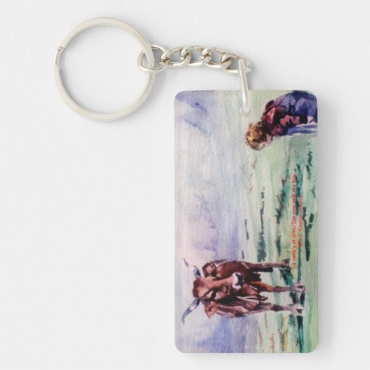 La vaca y el niño/The cow and the boy キーホルダー (正面)