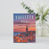 La Valette, joyau de la Méditerranée ポストカード (スタンド正面)
