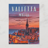 La Valette, joyau de la Méditerranée ポストカード (正面)