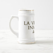 La Verdad Es Inmortal(Letras Gold) ビールジョッキ (左)