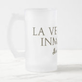 La Verdad Es Inmortal(Letras Gold) フロストグラスビールジョッキ (左)