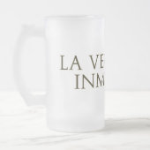 La Verdad Es Inmortal(Letras Gold) フロストグラスビールジョッキ (左)