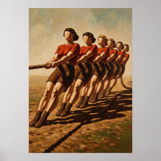 LA VICTOIRE À L'ARRACHÉ (The Tug of War Victory) ポスター (正面)