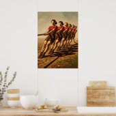 LA VICTOIRE À L'ARRACHÉ (The Tug of War Victory) ポスター (キッチン)