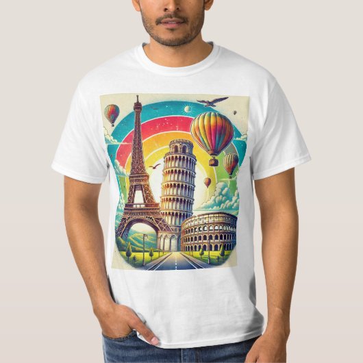 La vida es corta, el mundo es grande: Viaja mas Tシャツ (正面)