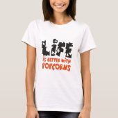 La vida es mejor con palomitas tシャツ (正面)