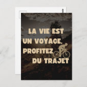 La vie est un voyage, profitez du trajet ポストカード (正面/裏面)
