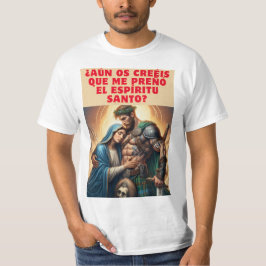 La Virgen María y el Guerrero: Un Encuentro Humorí Tシャツ
