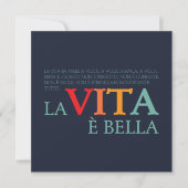 La vita è bella (正面)