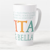 La vita è bella カフェラテマグ (右アングル)