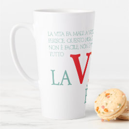 La vita è bella カフェラテマグ