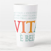 La vita è bella カフェラテマグ (正面)