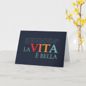 La vita è bella カード (黄色い花)