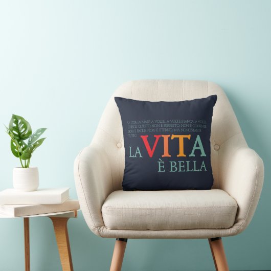 La vita è bella クッション (椅子)