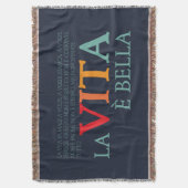 La vita è bella スローブランケット (正面縦)