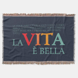 La vita è bella スローブランケット