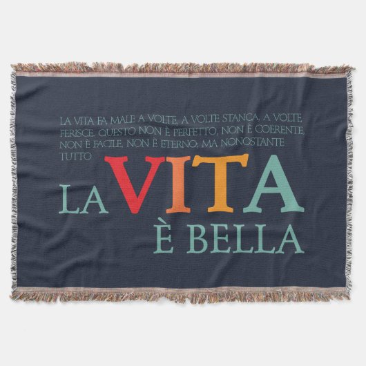 La vita è bella スローブランケット (正面)