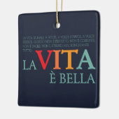 La vita è bella セラミックオーナメント (左)