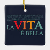 La vita è bella セラミックオーナメント (正面)