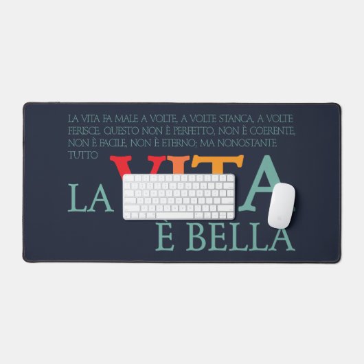 La vita è bella デスクマット (キーボード&マウス)