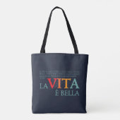 La vita è bella トートバッグ (裏面)