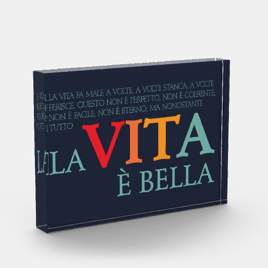 La vita è bella フォトブロック (左)