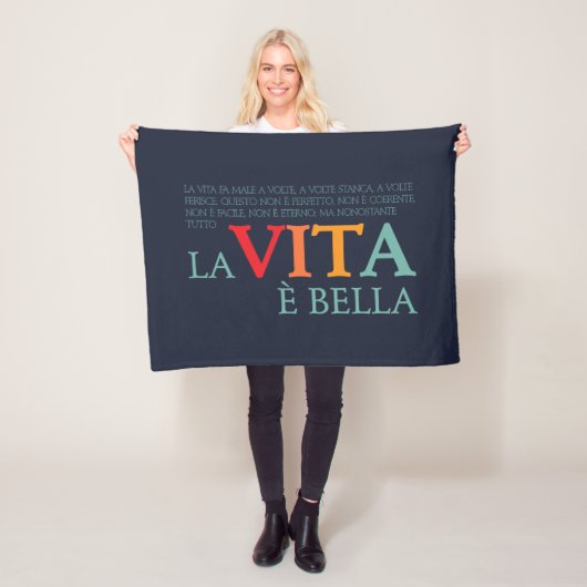 La vita è bella フリースブランケット (インサイチュ)