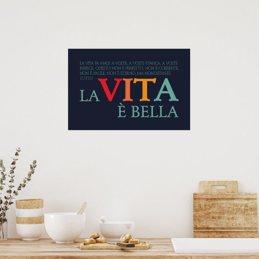 La vita è bella ポスター (キッチン)