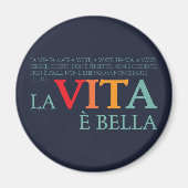 La vita è bella マグネット (正面)