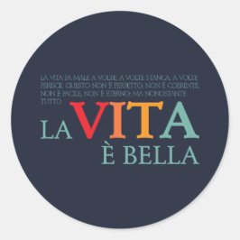 La vita è bella ラウンドシール
