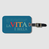La vita è bella ラゲッジタグ (正面横)
