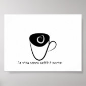 la vita senza caffe e morte ポスター (正面)