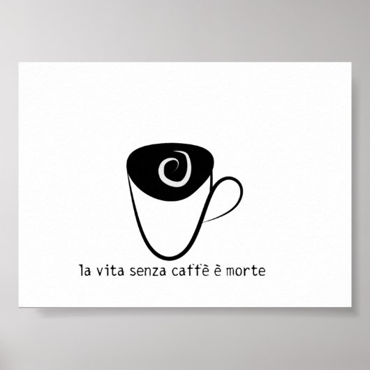 la vita senza caffe e morte ポスター (正面)