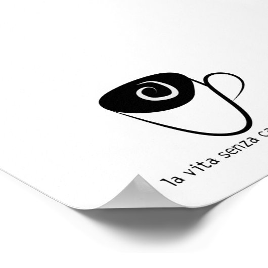 la vita senza caffe e morte ポスター (角)